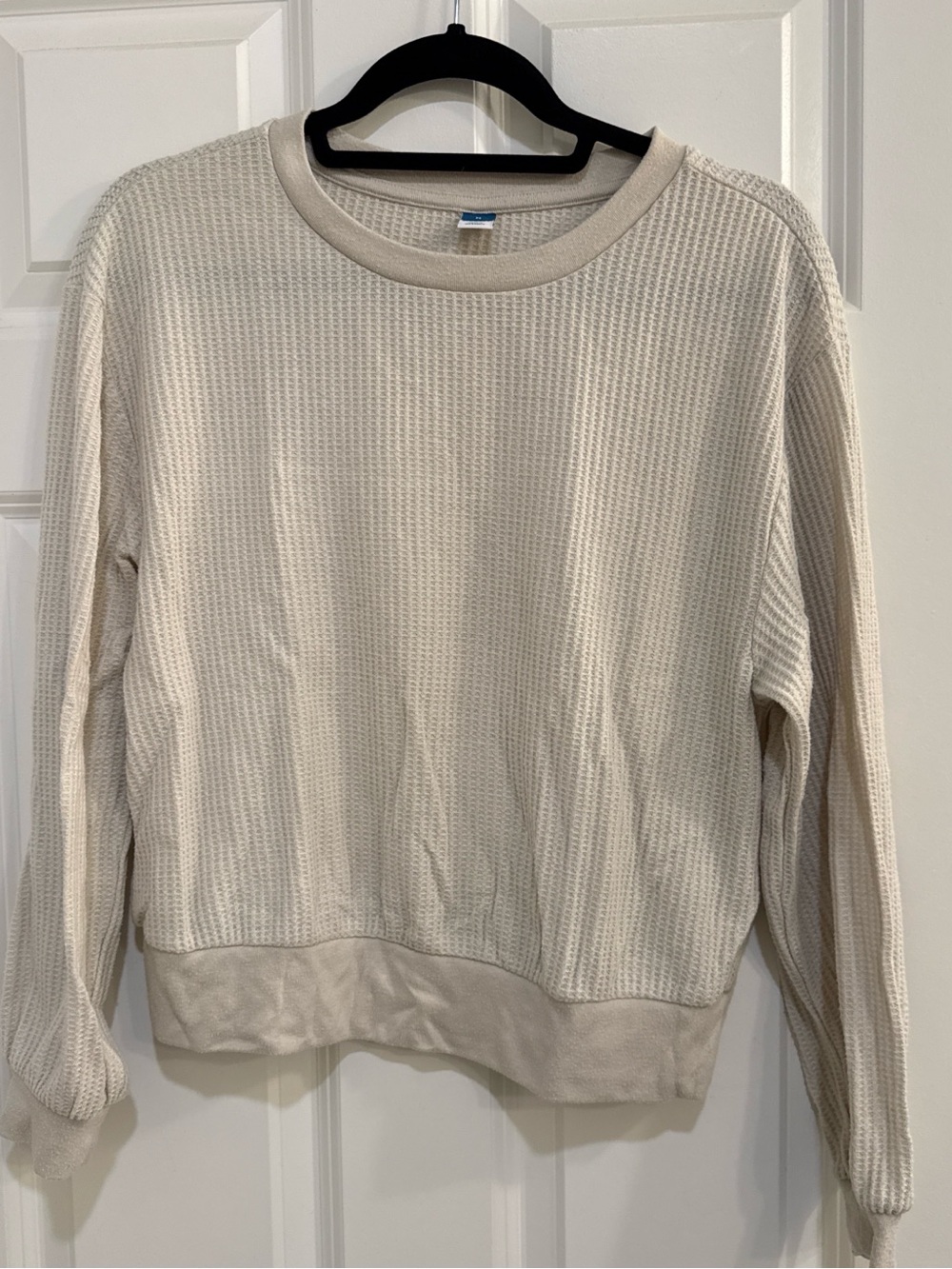 Old Navy Cream Waffle Knit Pullover Sweater and Jogger Set